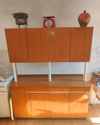 scolapiatti + mobile cappa+credenza pensile+base