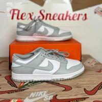 Nike Dunk Low 40.5 Grigio e Bianco Nuove
