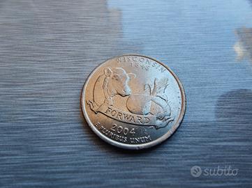 Moneta da collezione "Wisconsin" Statunitense