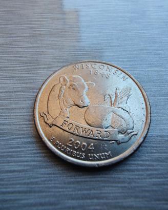 Moneta da collezione "Wisconsin" Statunitense