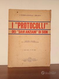 I Protocolli dei Savi Anziani di Sion 1938