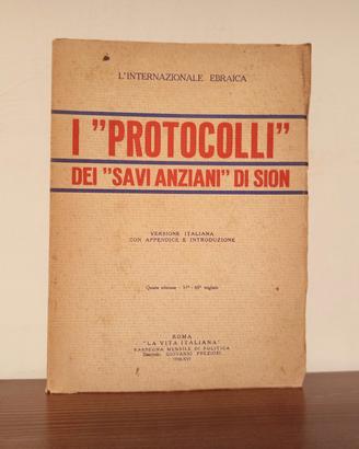 I Protocolli dei Savi Anziani di Sion 1938