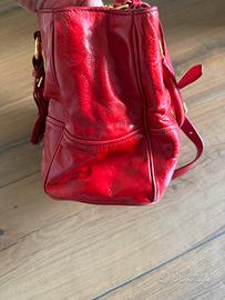 Miu miu Vitello lux Gathered borsa in pelle.