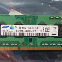 RAM SAMSUNG DDR3 PC3 2GB 10600 SO-DIMM