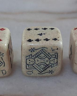 Dadi vintage da poker per collezionismo 