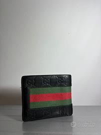 Portafogli uomo gucci in pelle goffrata