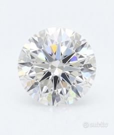 Moissanite Pietra 3 CT 9 mm Tagliata a mano
