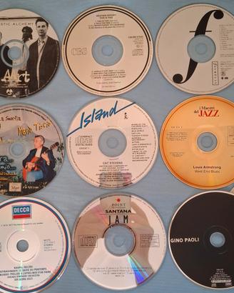 mix 9 CD musicali originali con raccoglitore