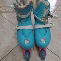 Pattini/rollers bambina "Hello Kitty" regolabili 