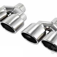 Finali di scarico DOPPIO OVALE 2x96x72 Sfalsati