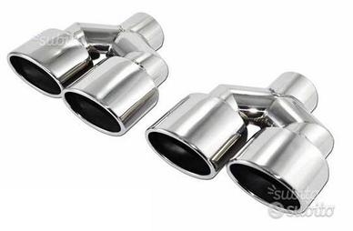 Finali di scarico DOPPIO OVALE 2x96x72 Sfalsati