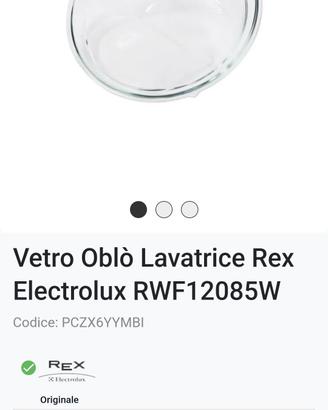 Oblò lavatrice rex electrolux 