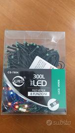 luci natale 300 led + trasformatore 2pin 31v 3.6w