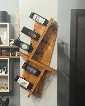 Cantinetta da parete artigianale in massello