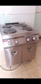 cucina elettrica professionale 4 piastre 