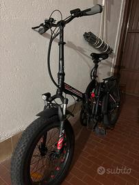 Bici elettrica argento bimax