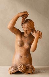 Venere al bagno Grande scultura patinata, metà 900