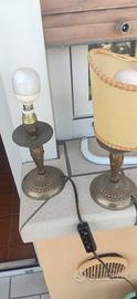 Coppia di Lampade da Tavolo Vintage in Ottone 💡