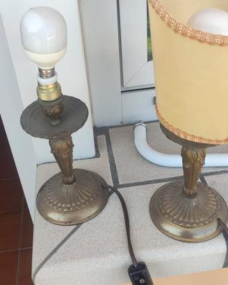 Coppia di Lampade da Tavolo Vintage in Ottone 💡