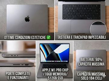 MacBook Pro 16" M1 Pro (16GB/512GB)