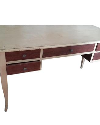 Tavolo - Scrivania In Legno Con Cassetti