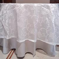 lotto coprimacchia organza rotonde 270 cm ghiaccio