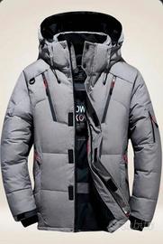 Giubbotto uomo invernale grigio