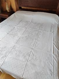 Coperta bianca matrimoniale vintage  Shabby Chic 