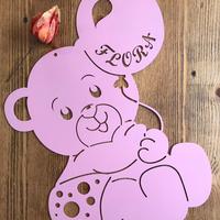 Orsetto nome a scelta Ferro-Pittura Acrilica