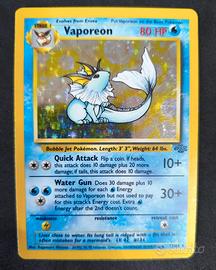 carta Pokémon Vaporeon JU 12 HOLO ENG