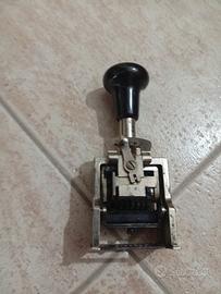 Timbro Numeratore Vintage 