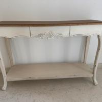 Tavolo ingresso consolle shabby chic legno
