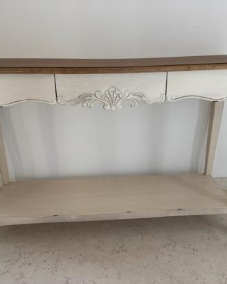 Tavolo ingresso consolle shabby chic legno