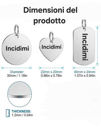 portachiavi/ ciondolo da personalizzare 