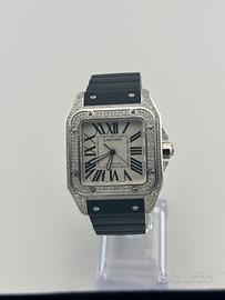 Cartier santos 100 xl diamanti ref.2656