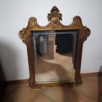 specchio a foglia d'oro
