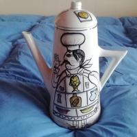 teiera per cioccolata in fine porcellana francese 