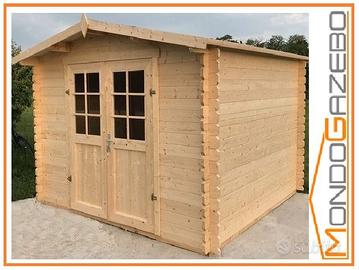 Casetta legno gazebo Smeraldo 3x3 34 mm con guaina