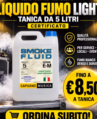 LIQUIDO MACCHINE FUMO DA 5 LT