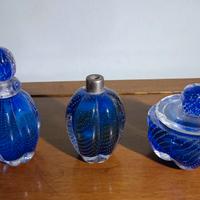 set di complementi d'arredo in vetro di murano 