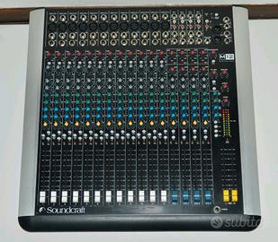 Mixer Soundcraft Spirit M 12 
+ custodia Gator   