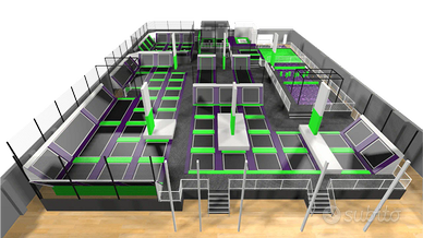 Trampoline Park su Misura per Parchi Divertimento