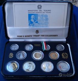 ITALIA SERIE DIVISIONALE PROOF 1991 FS 11 VALORI C