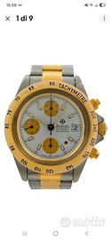 orologio zodiac red dot chrono acciao e oro