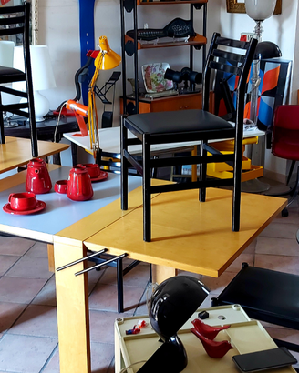 Modernariato tavolo con 4 sedie