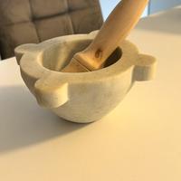 Mortaio in marmo di carrara