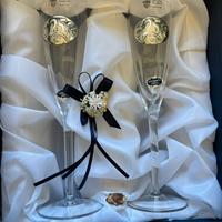 coppia bicchieri flut 25mo anniversario