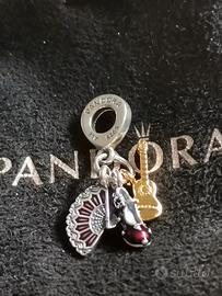 Charm pandora flamenco chitarra spagnola, scarpa