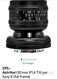 AstrHori 50 mm f/1,4 Tilt per Sony E (full frame)