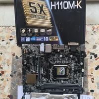 Scheda madre 1151 Asus H110M-K in scatola